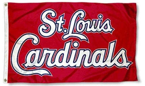 St. Louis Cardinals Logo US Flag 3X5Ft Banner USA Polyester with Brass Grommets by flagsjustdoit