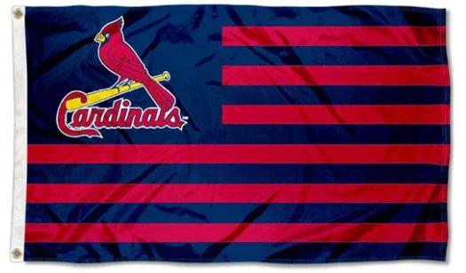 St. Louis Cardinals Nation US Flag 3X5Ft Banner USA Polyester with Brass Grommets by flagsjustdoit