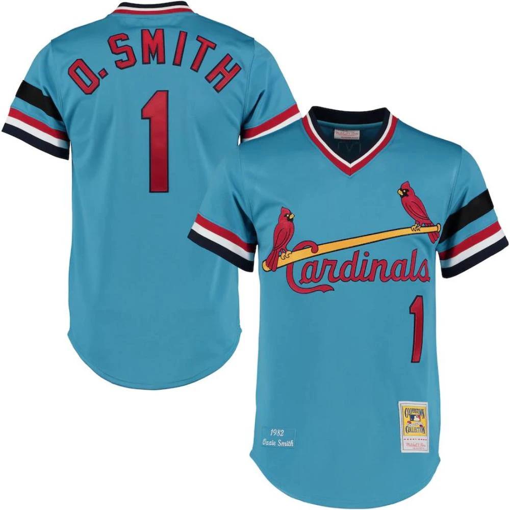 St. Louis Cardinals Ozzie Smith Blue 1982 Throwback Jersey by My Store