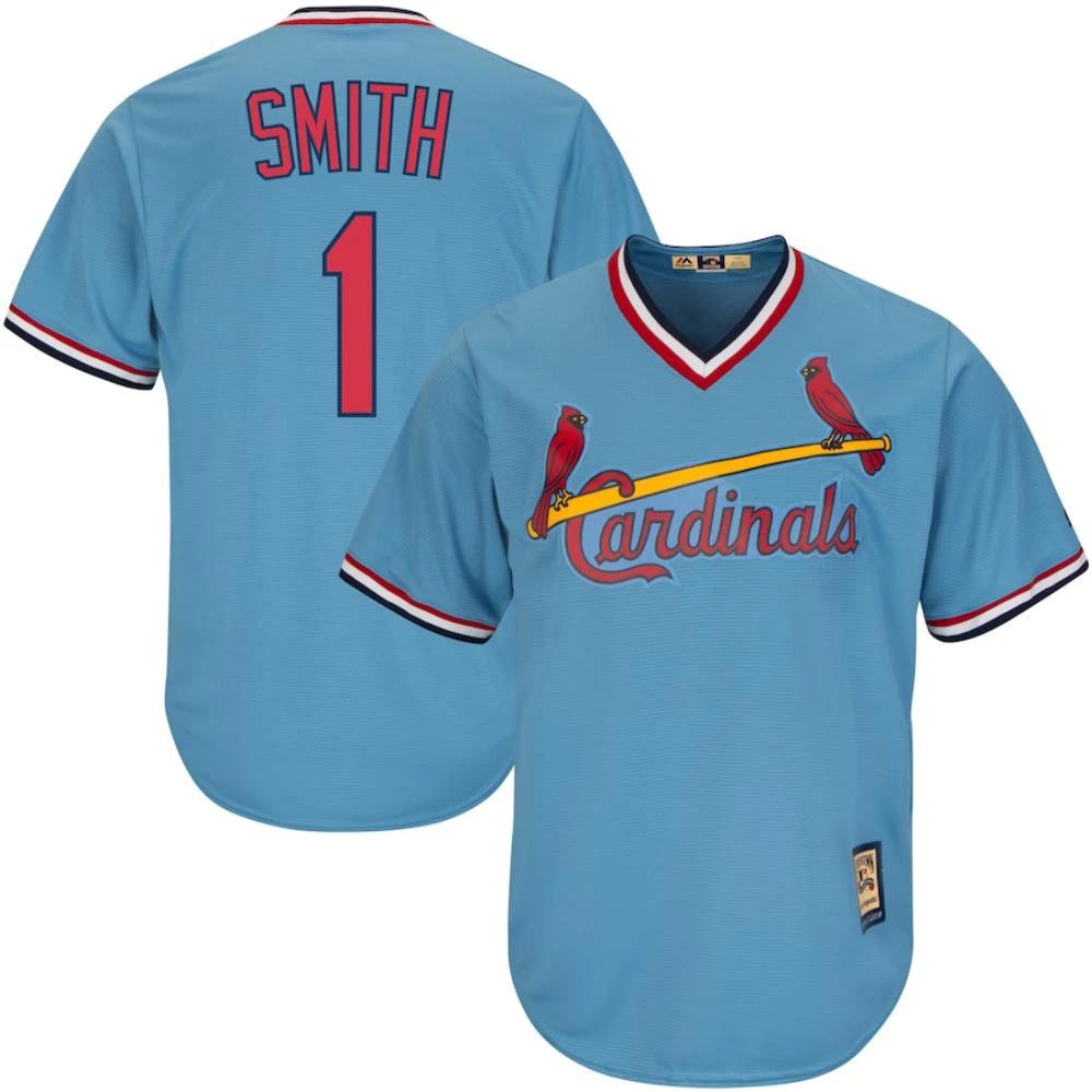 St. Louis Cardinals Ozzie Smith Blue Throwback Pullover Jersey by My Store