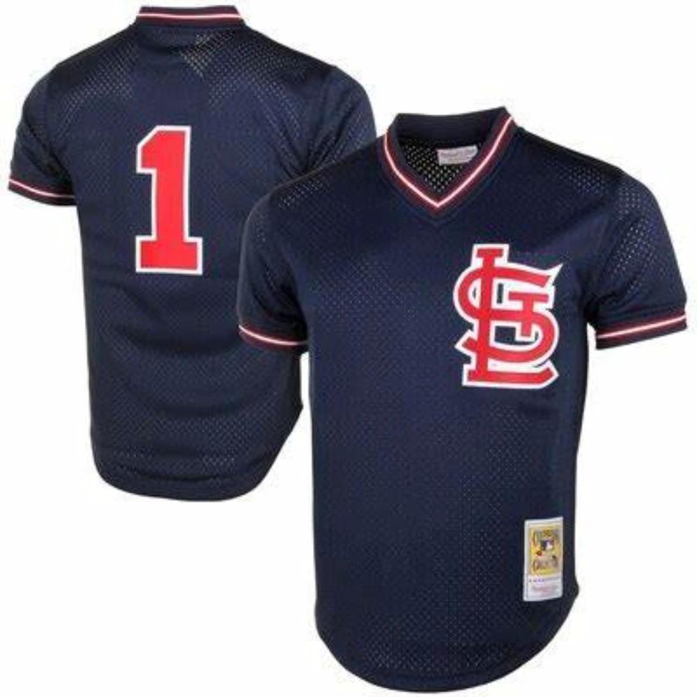 St. Louis Cardinals Ozzie Smith Navy Throwback Mesh Jersey by My Store