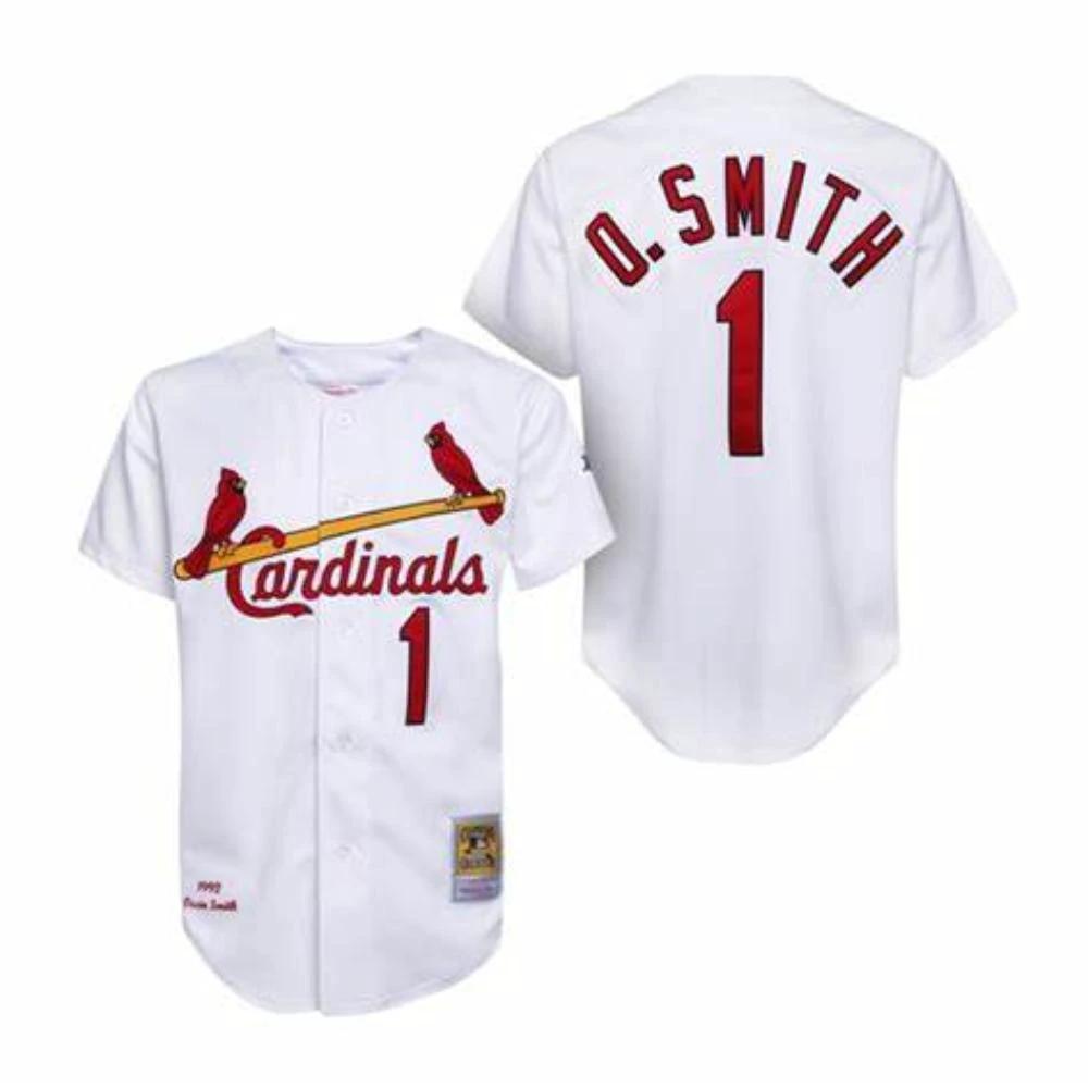 St. Louis Cardinals Ozzie Smith White 1992 Throwback Jersey by My Store