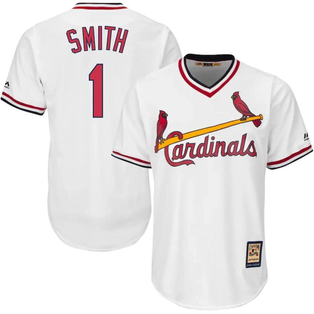 St. Louis Cardinals Ozzie Smith White Throwback Pullover Jersey by My Store