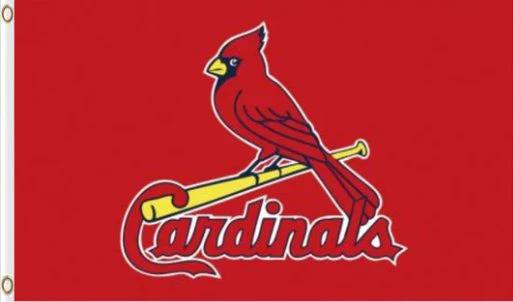 St. Louis Cardinals Red US Flag 3X5Ft Banner USA Polyester with Brass Grommets by flagsjustdoit