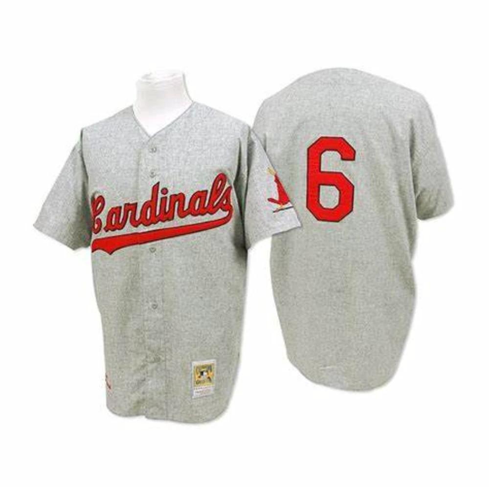 St. Louis Cardinals Stan Musial Gray 1956 Throwback Jersey by My Store