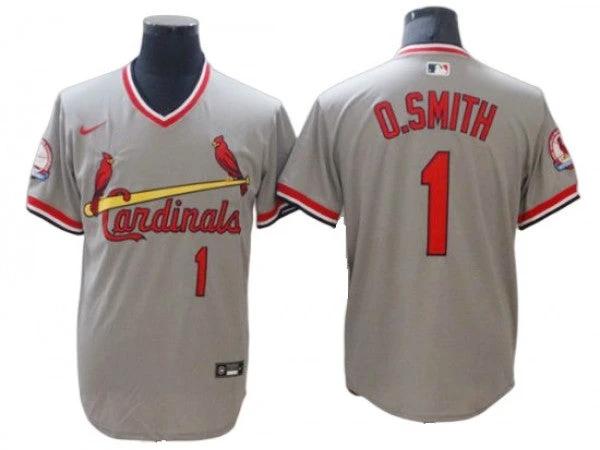 St. Louis Cardinals #1 Ozzie Smith Gary Cooperstown Collection Jersey by My Store