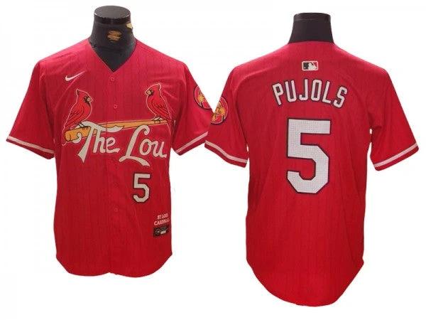 St. Louis Cardinals #5 Albert Pujols Red 2024 City Connect Limited Jersey by My Store