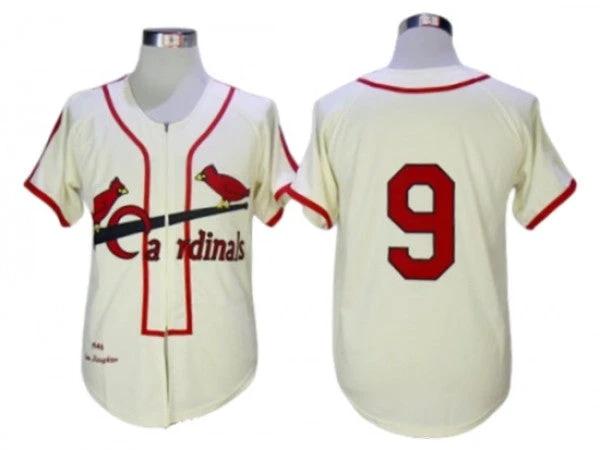 St. Louis Cardinals #9 Roger Maris Cream 1946 Throwback Jersey by My Store