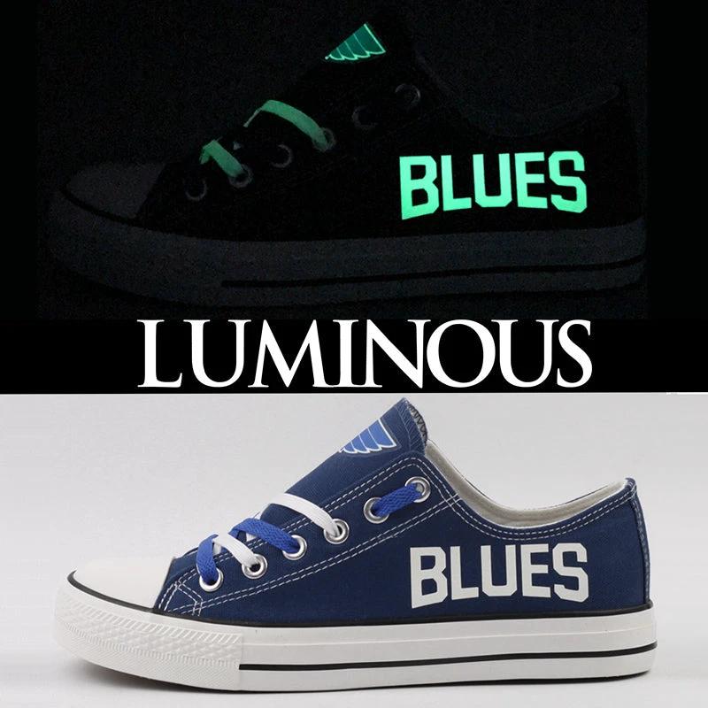 St. Louis Blues Low Top Canvas Sport Sneakers Shoes For Men Women Fans by Crocs