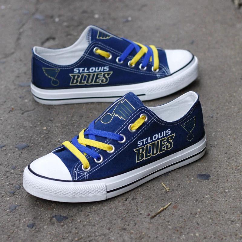 St. Louis Blues Low Top Canvas Sport Sneakers Shoes For Men Women Fans by Crocs