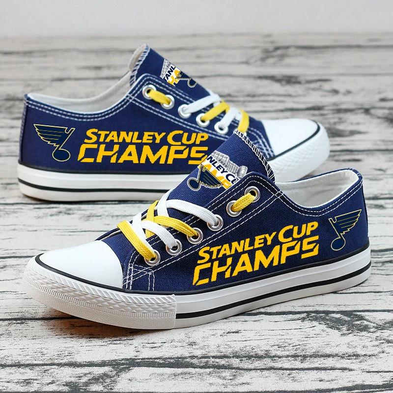 St. Louis Blues Low Top Canvas Sport Sneakers Shoes For Men Women Fans by Crocs