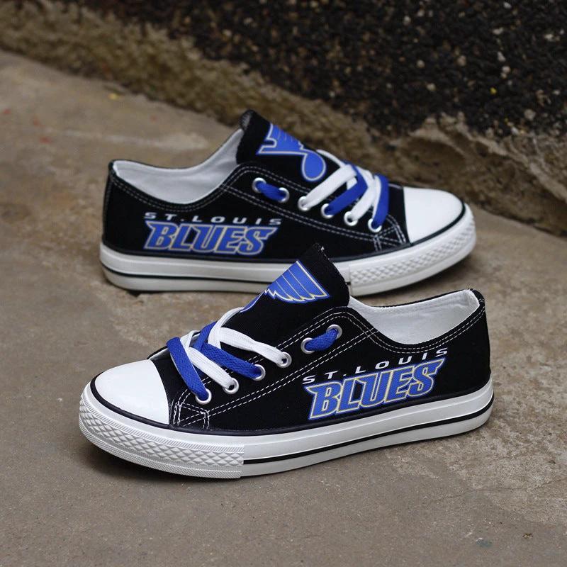 St. Louis Blues Low Top Canvas Sport Sneakers Shoes For Men Women Fans by Crocs