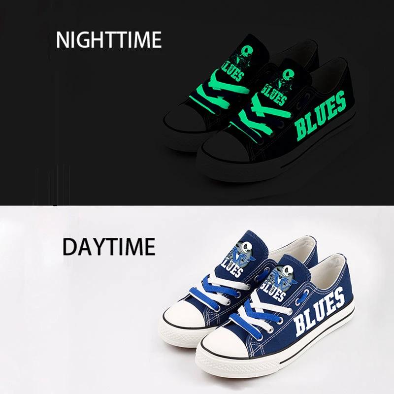 St. Louis Blues Low Top Canvas Sport Sneakers Shoes For Men Women Fans by Crocs