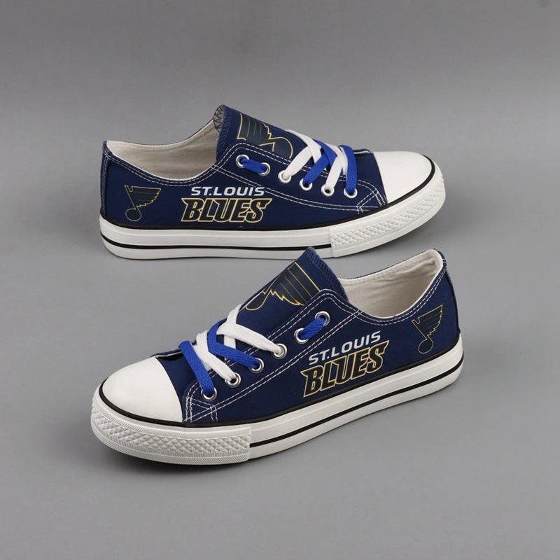 St. Louis Blues Low Top Canvas Sport Sneakers Shoes For Men Women Fans by Crocs