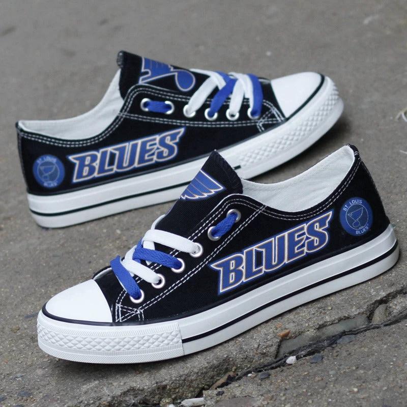 St. Louis Blues Low Top Canvas Sport Sneakers Shoes For Men Women Fans by Crocs