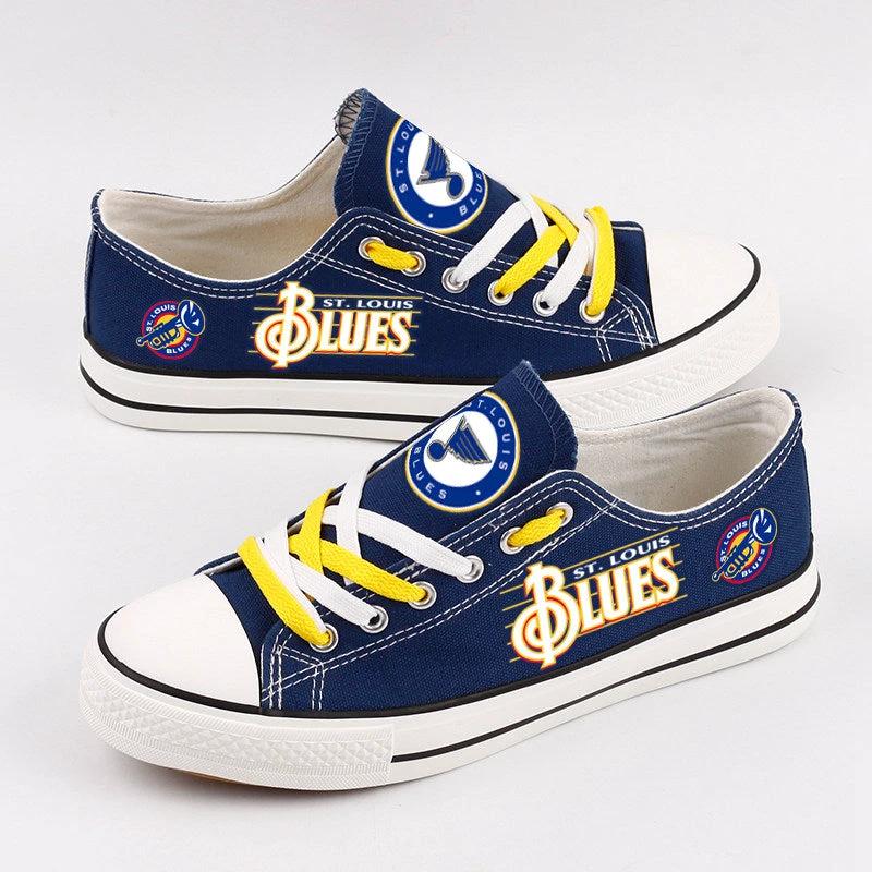 St. Louis Blues Low Top Canvas Sport Sneakers Shoes For Men Women Fans by Crocs