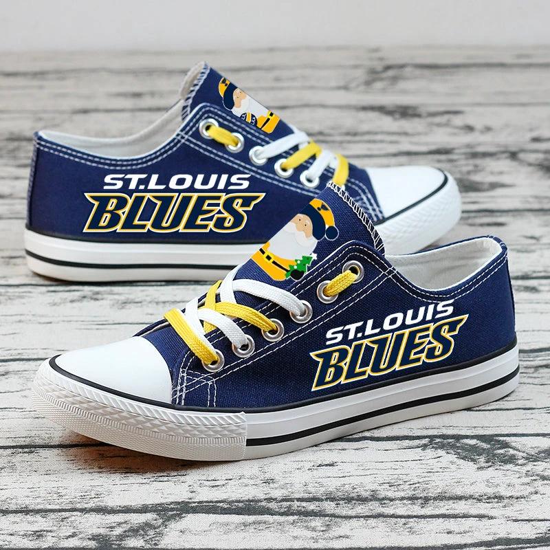 St. Louis Blues Low Top Canvas Sport Sneakers Shoes For Men Women Fans by Crocs