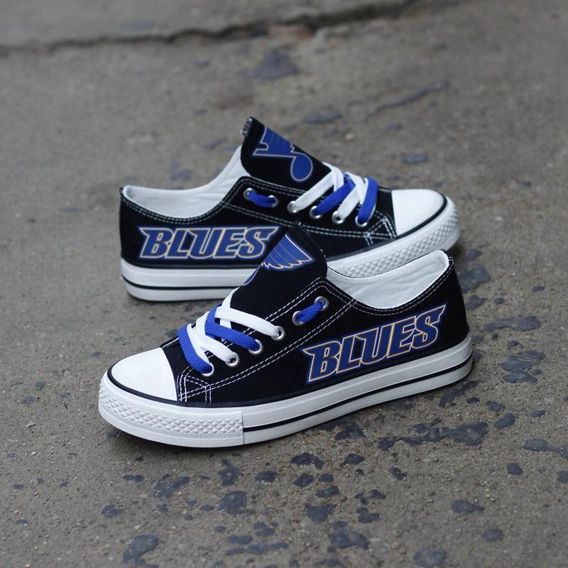 St. Louis Blues Low Top Canvas Sport Sneakers Shoes For Men Women Fans by Crocs