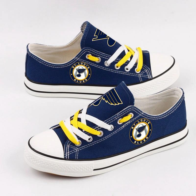 St. Louis Blues Low Top Canvas Sport Sneakers Shoes For Men Women Fans by Crocs