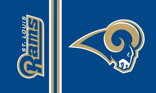 St. Louis Rams Flag-3x5 NFL Los Angeles Rams Banner-100% polyester by flagsshop