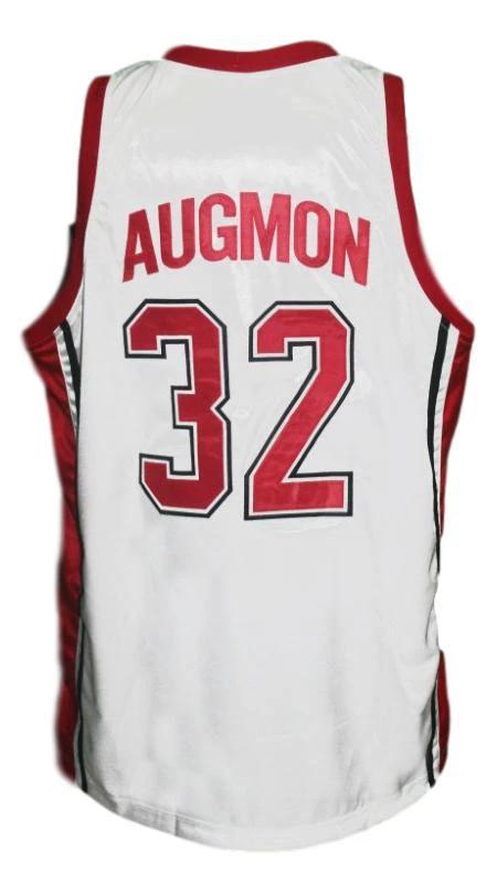 Stacey Augmon Jersey #32 Rebels College Basketball Sewn White by My store basketball