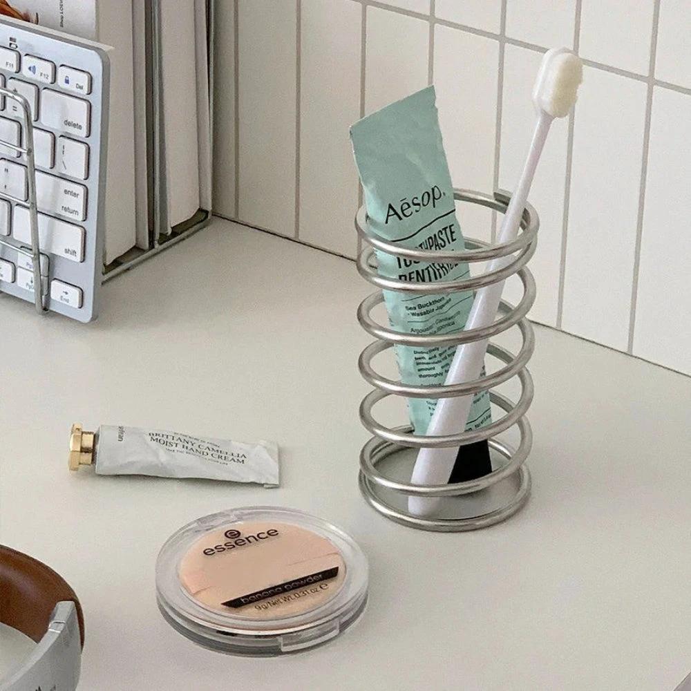 Stainless Steel Spiral Toothbrush Holder by Casa & Beyond