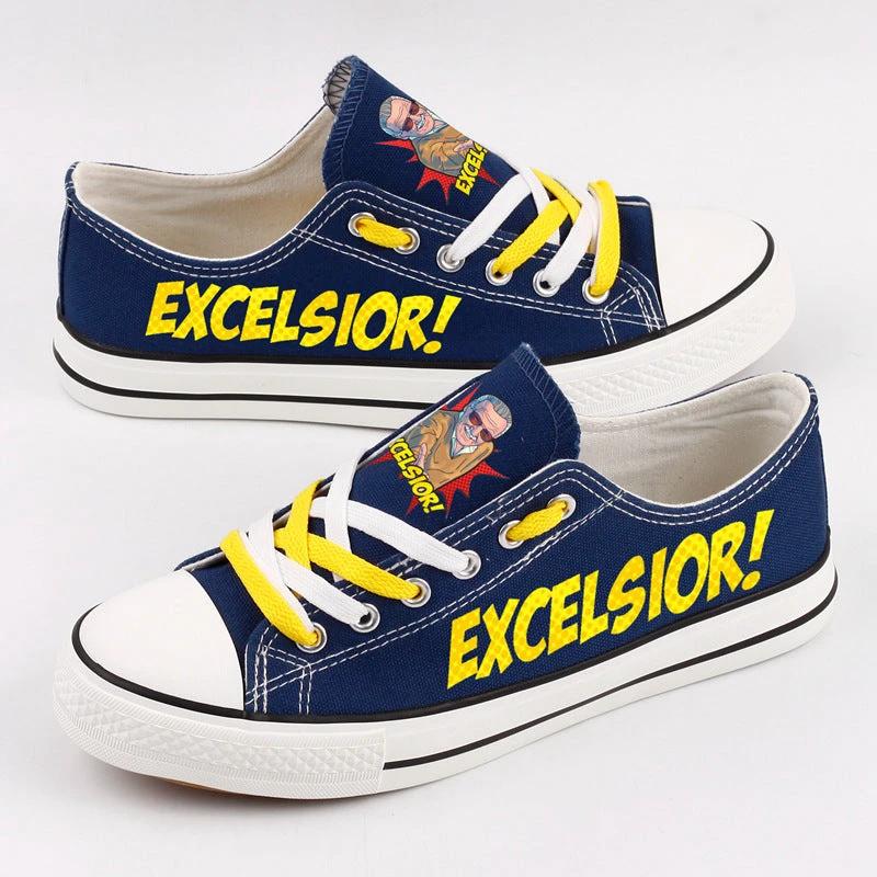 Stan Lee Low Top Canvas Sport Sneakers Shoes For Men Women Fans by Crocs