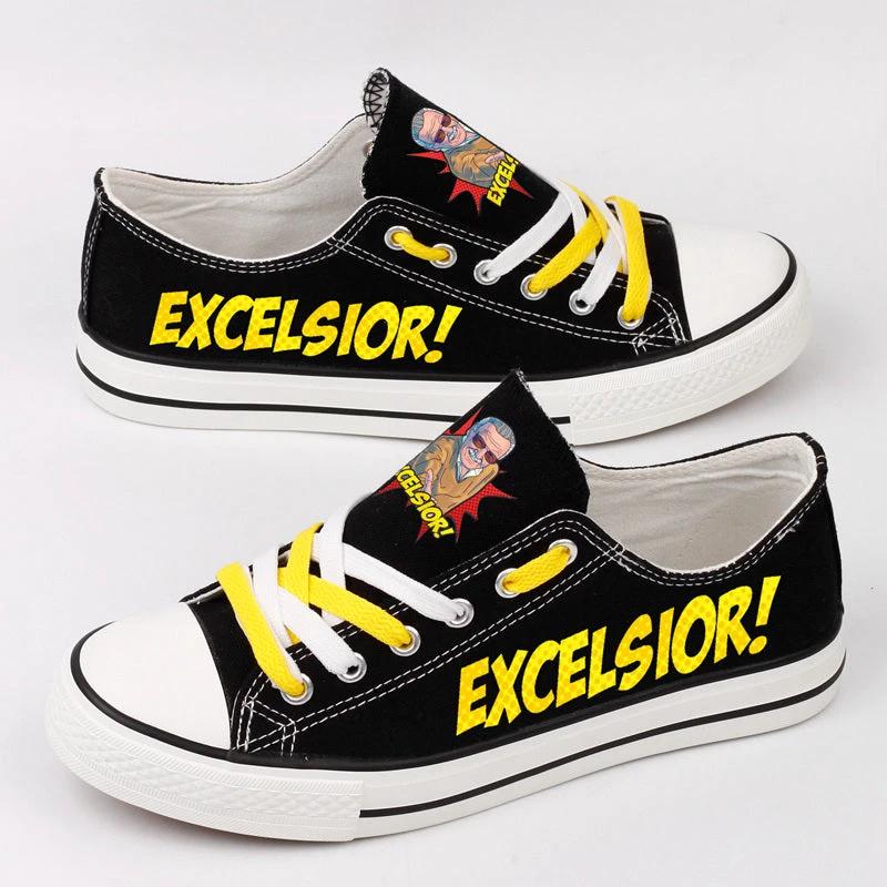 Stan Lee Low Top Canvas Sport Sneakers Shoes For Men Women Fans by Crocs