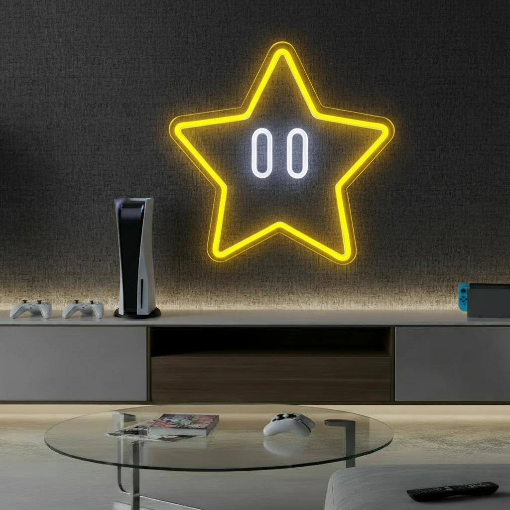 Star Neon Sign Gaming Room Decor Sign by Neonchics