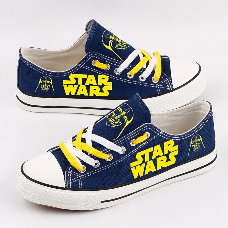 Star Wars Low Top Canvas Sport Sneakers Shoes For Men Women Fans by Crocs