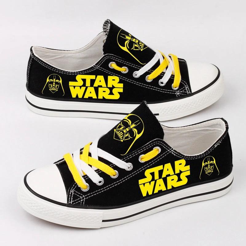 Star Wars Low Top Canvas Sport Sneakers Shoes For Men Women Fans by Crocs