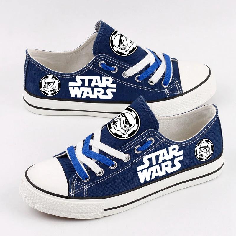 Star Wars Low Top Canvas Sport Sneakers Shoes For Men Women Fans by Crocs