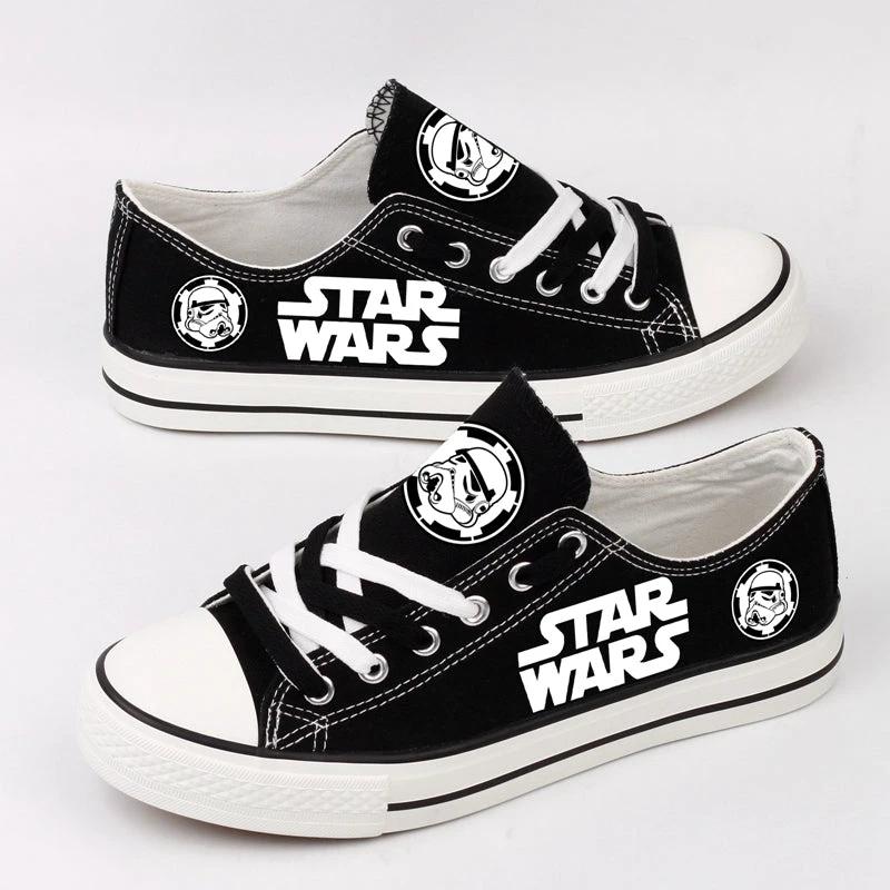 Star Wars Low Top Canvas Sport Sneakers Shoes For Men Women Fans by Crocs