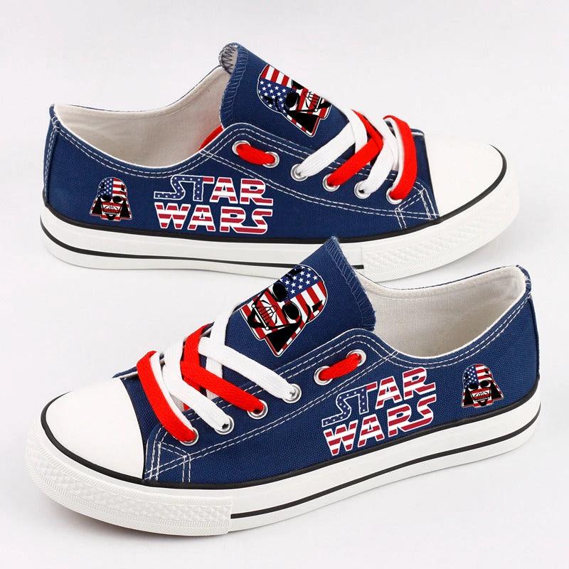 Star Wars Low Top Canvas Sport Sneakers Shoes For Men Women Fans by Crocs