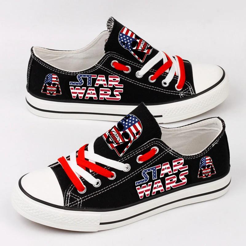 Star Wars Low Top Canvas Sport Sneakers Shoes For Men Women Fans by Crocs