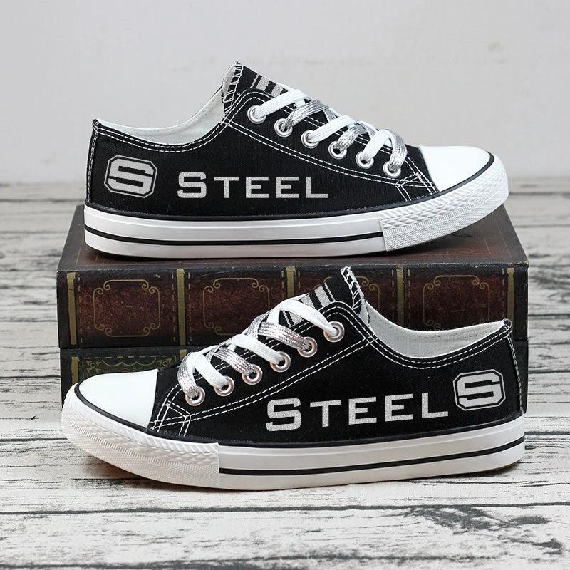 Steel Low Top Canvas Sport Sneakers Shoes For Men Women Fans by Crocs