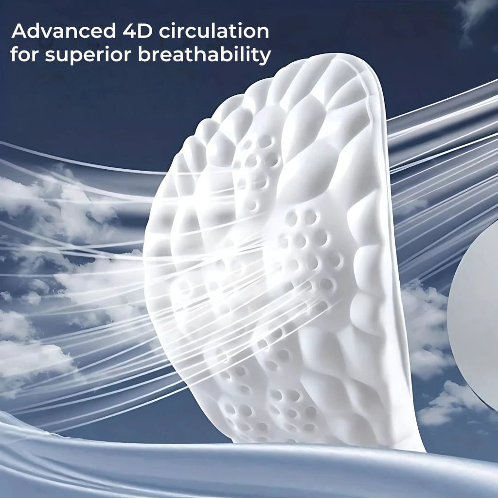 StepEase Cloud 4D Orthopedic Insoles for Foot Pain Relief | Heel pain Relief - Shock Absorption Insoles - Foot Comfort - Posture Support Bowlift by Bowlift