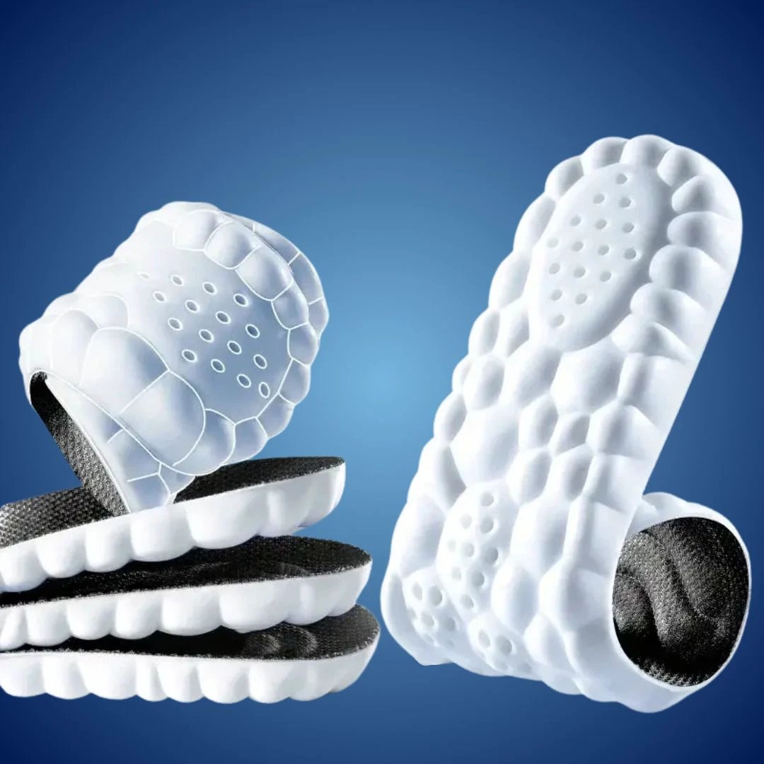StepEase Cloud 4D Orthopedic Insoles for Foot Pain Relief | Heel pain Relief - Shock Absorption Insoles - Foot Comfort - Posture Support Bowlift by Bowlift