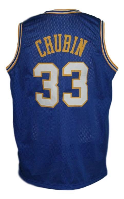 Steve Chubin Jersey #33 Indiana Aba Basketball Sewn Blue by My store basketball