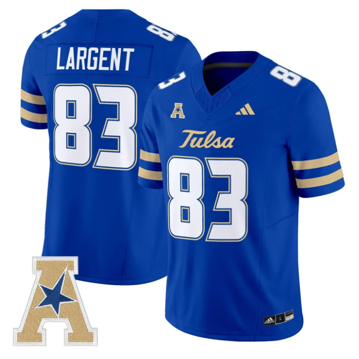 Steve Largent Jersey #83 Tulsa Golden Hurricane 2025 Vapor Stitched Royal by My Store NCAA Football Jerseys