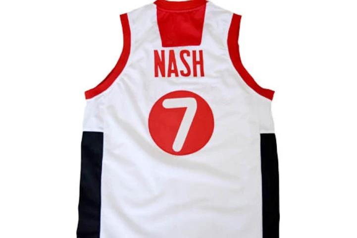 Steve Nash Jersey #7 Team Canada Basketball White by My store basketball