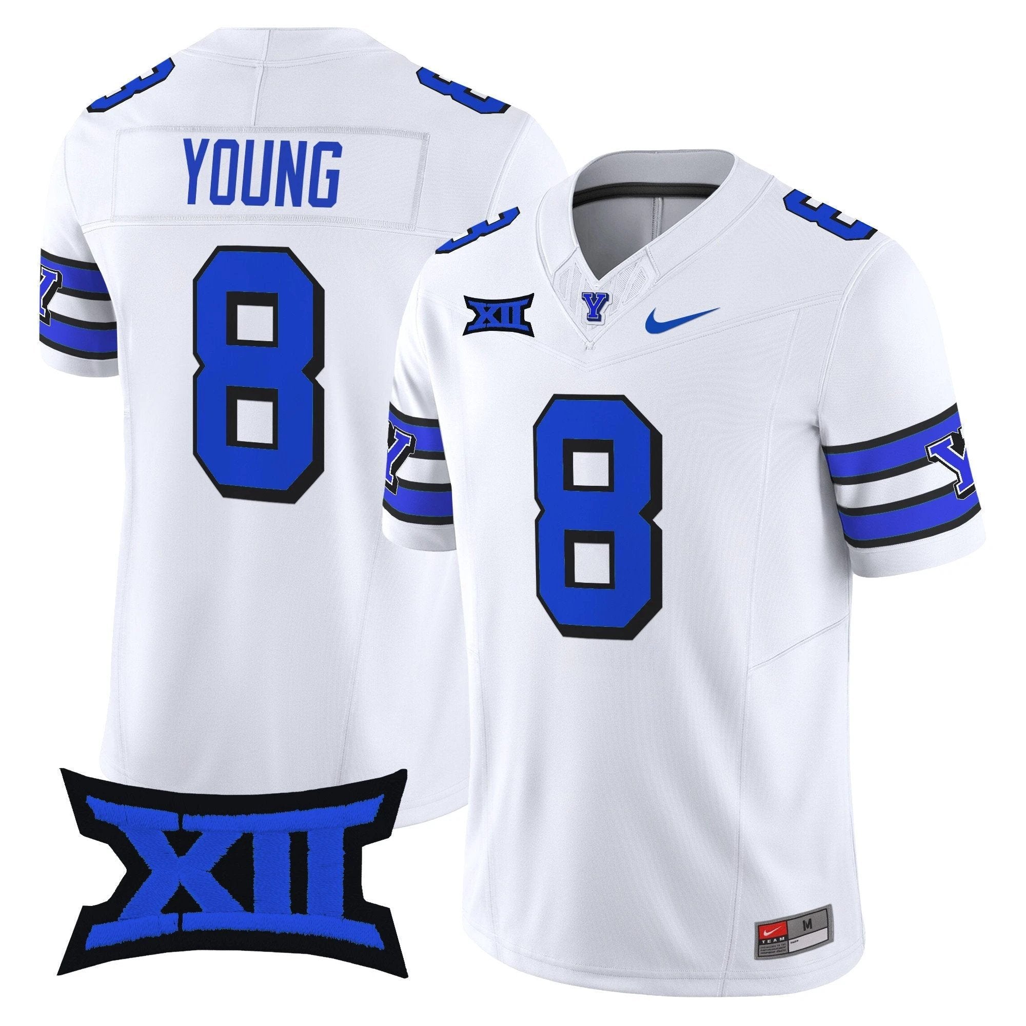 Steve Young Jersey #8 BYU Cougars 2025 Vapor Limited Stitched 1996 Throwback by NCAA Football Jersey