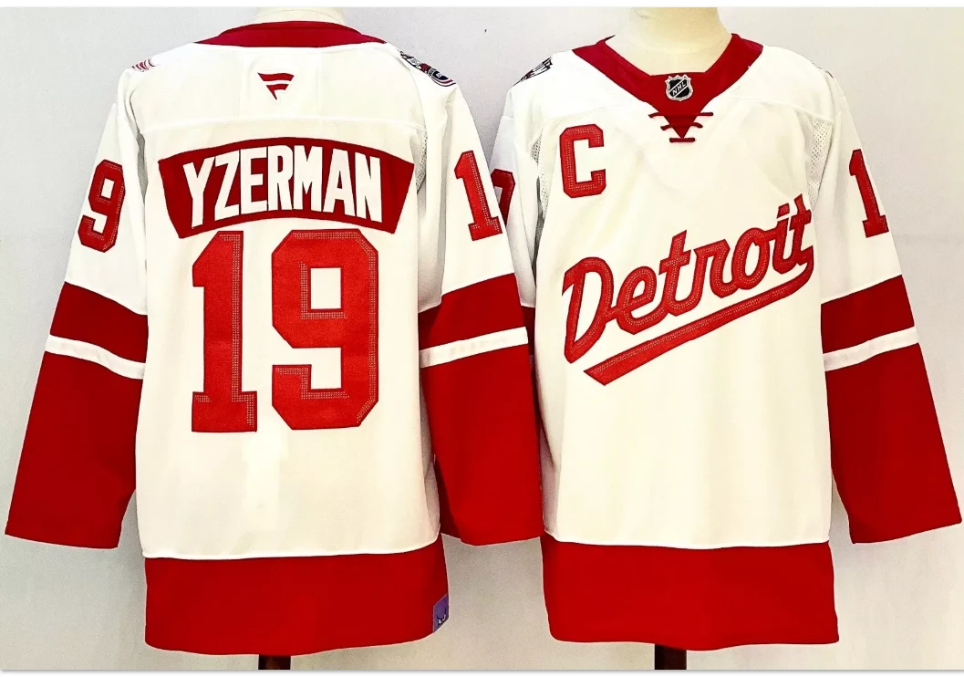 Steve Yzerman Jersey #19 Detroit Red Wings 2025 Stadium Series Stitched White by Hockey David