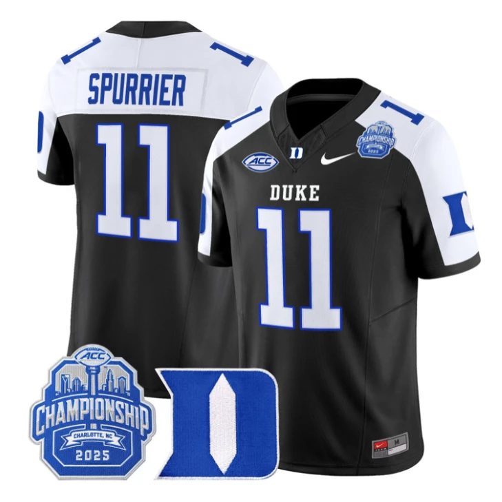 Steve Spurrier Jersey #11 Duke Blue Devils 2025 ACC Championship Stitched by My Store NCAA Football Jerseys