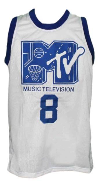 Steve Urkel Jersey #8 MTV Rock N Jock Basketball White by My store basketball