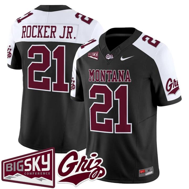 Stevie Rocker Jr Jersey #21 Montana Grizzlies 2025 Vapor Stitched by My Store NCAA Football Jerseys