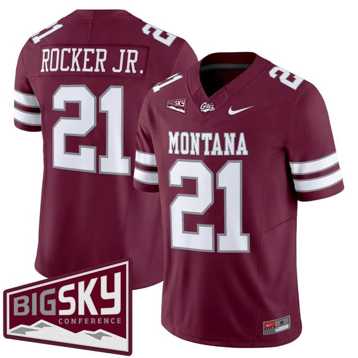 Stevie Rocker Jr Jersey #21 Montana Grizzlies 2025 Vapor Stitched by My Store NCAA Football Jerseys
