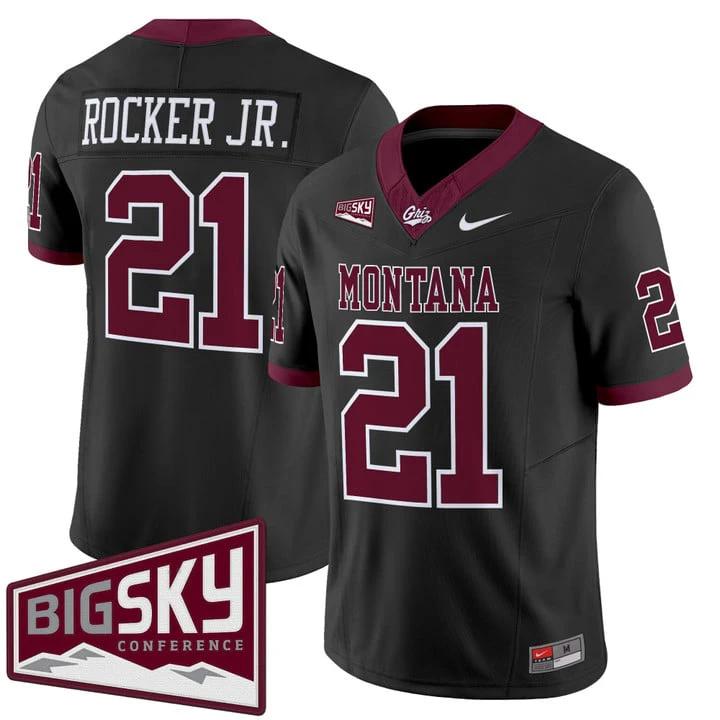 Stevie Rocker Jr Jersey #21 Montana Grizzlies 2025 Vapor Stitched Black Alter by My Store NCAA Football Jerseys