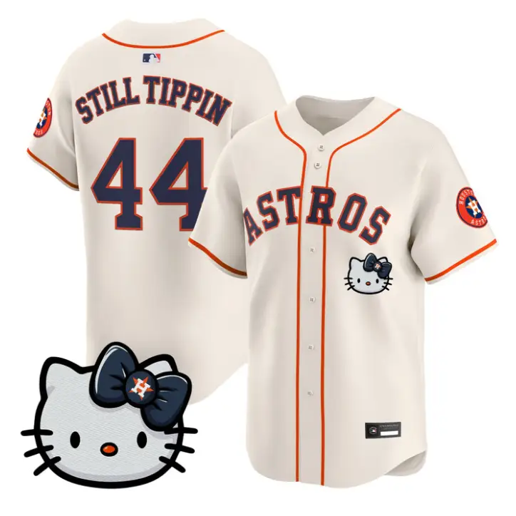 Still Tippin Jersey #44 Houston Astros Hello Kitty Premier Stitched by My Store