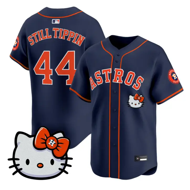 Still Tippin Jersey #44 Houston Astros Hello Kitty Premier Stitched by My Store